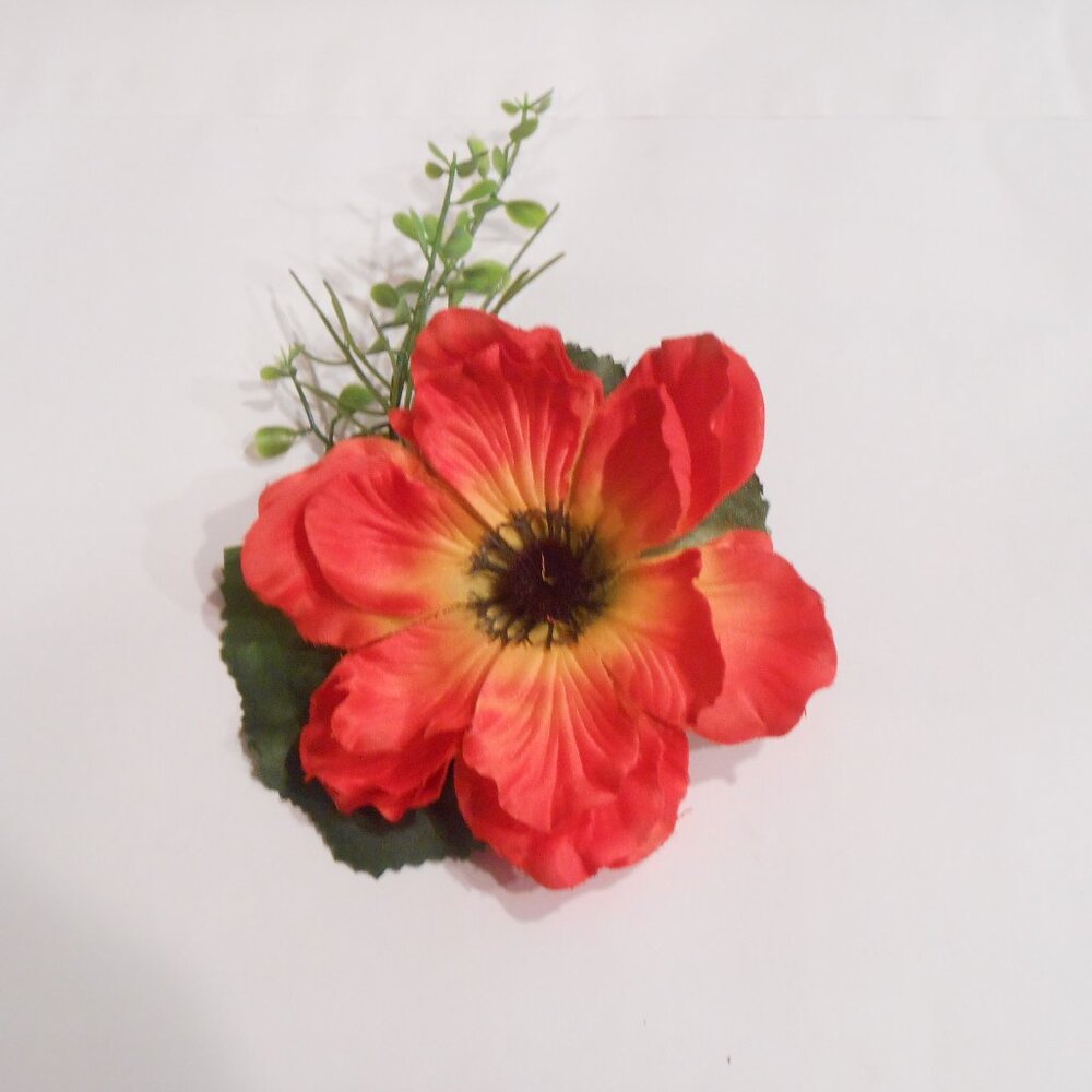 Kidcuteture NEW Girls Red Flower Hair Clip